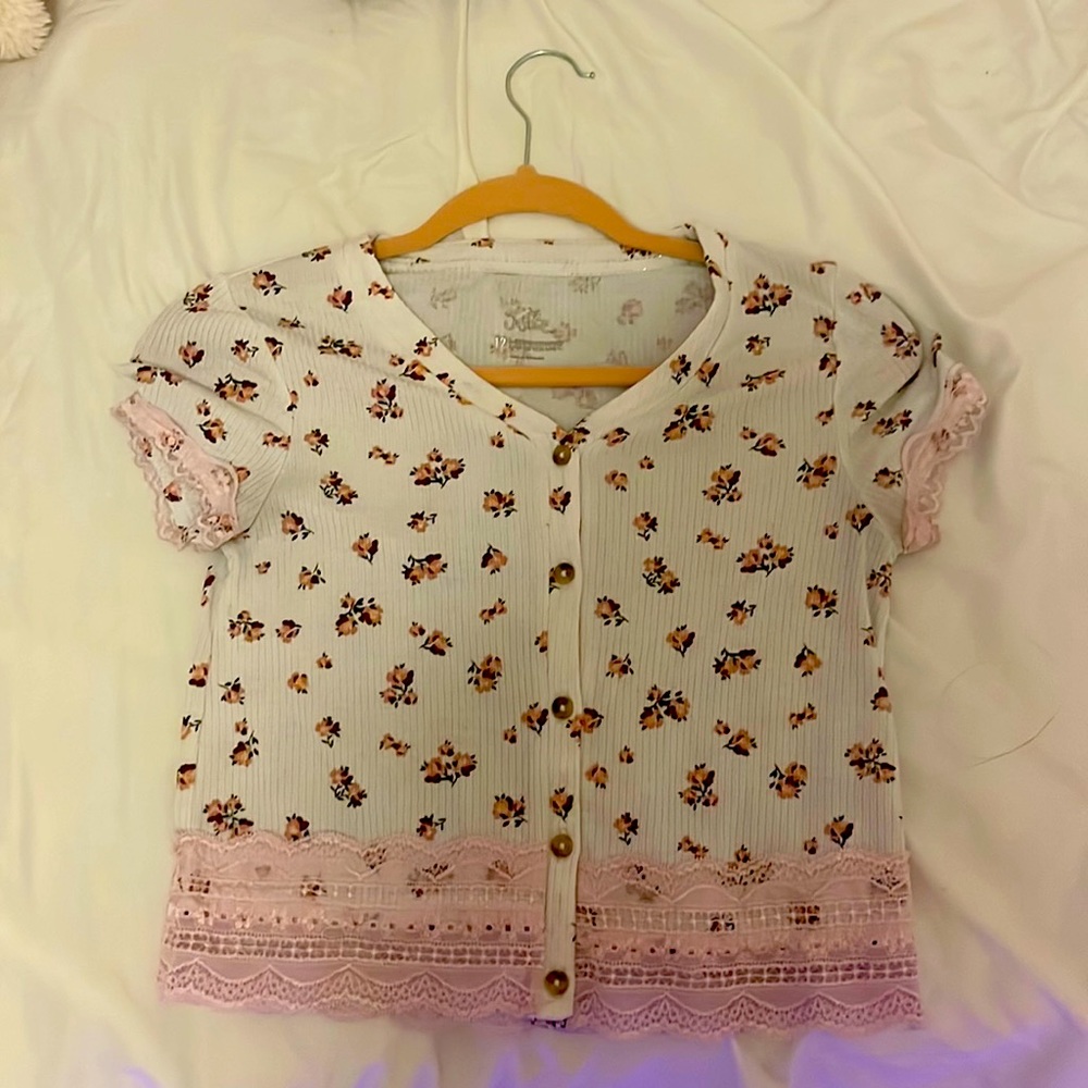 Flower Button Up